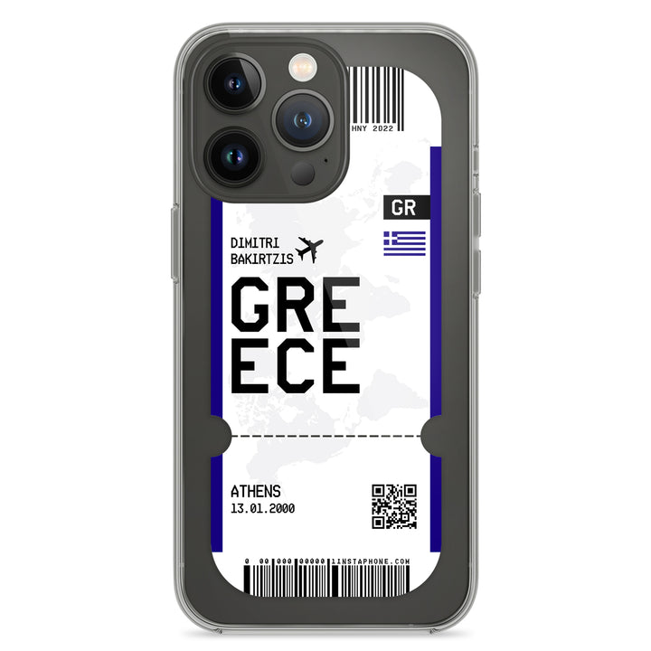 Handyhülle im Ticket Design - Griechenland - 1instaphone