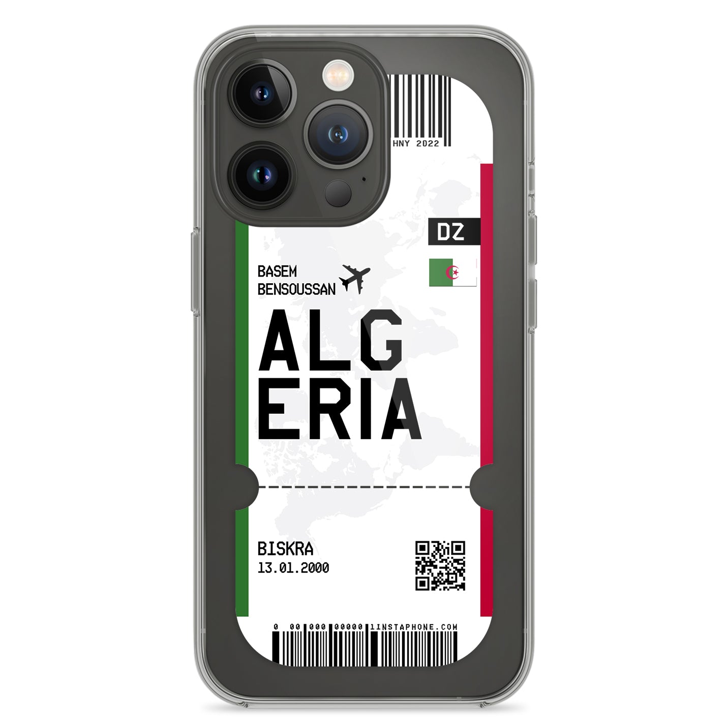 Handyhülle im Ticket Design - Algerien - 1instaphone