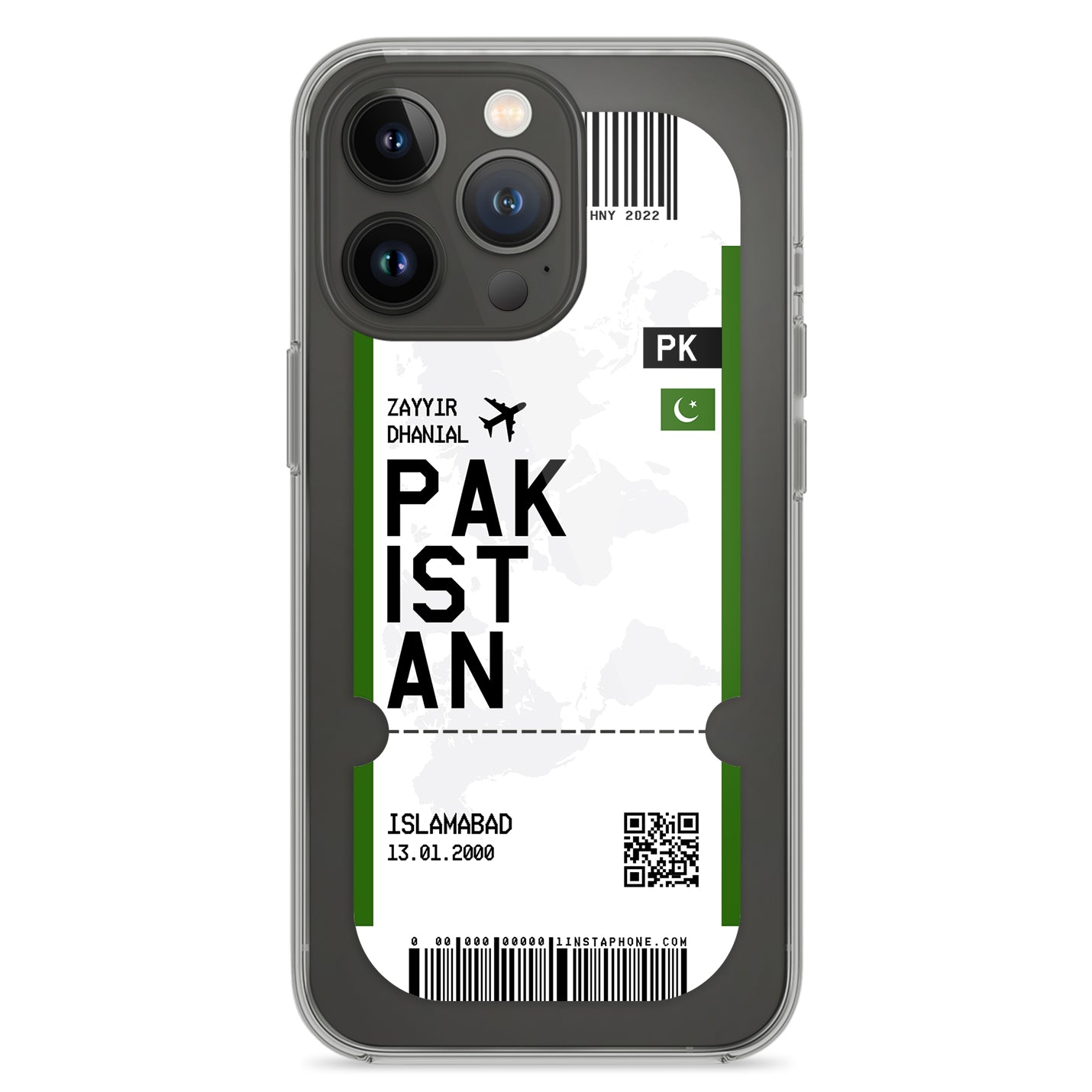 Handyhülle im Ticket Design - Pakistan - 1instaphone