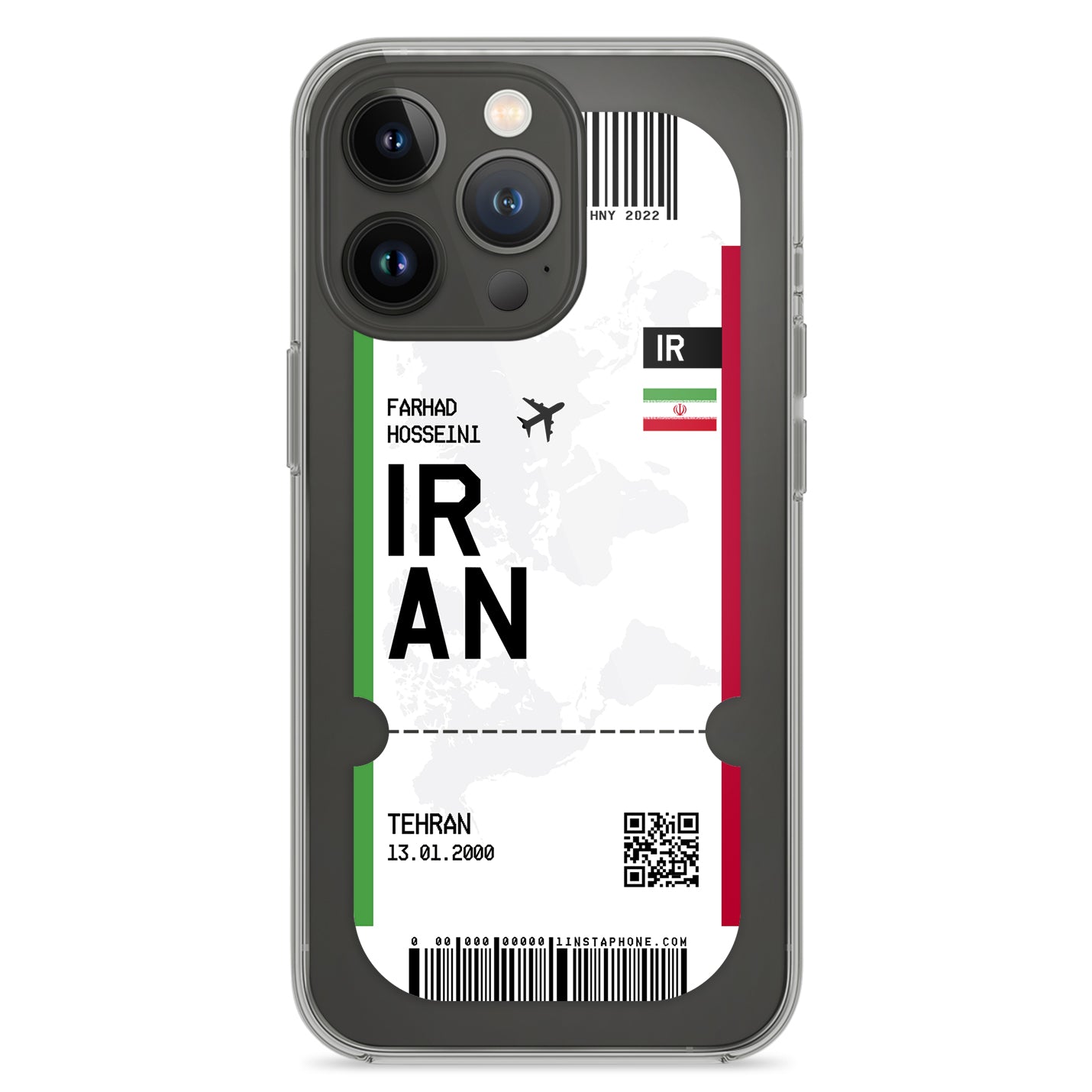 Handyhülle im Ticket Design - Iran - 1instaphone