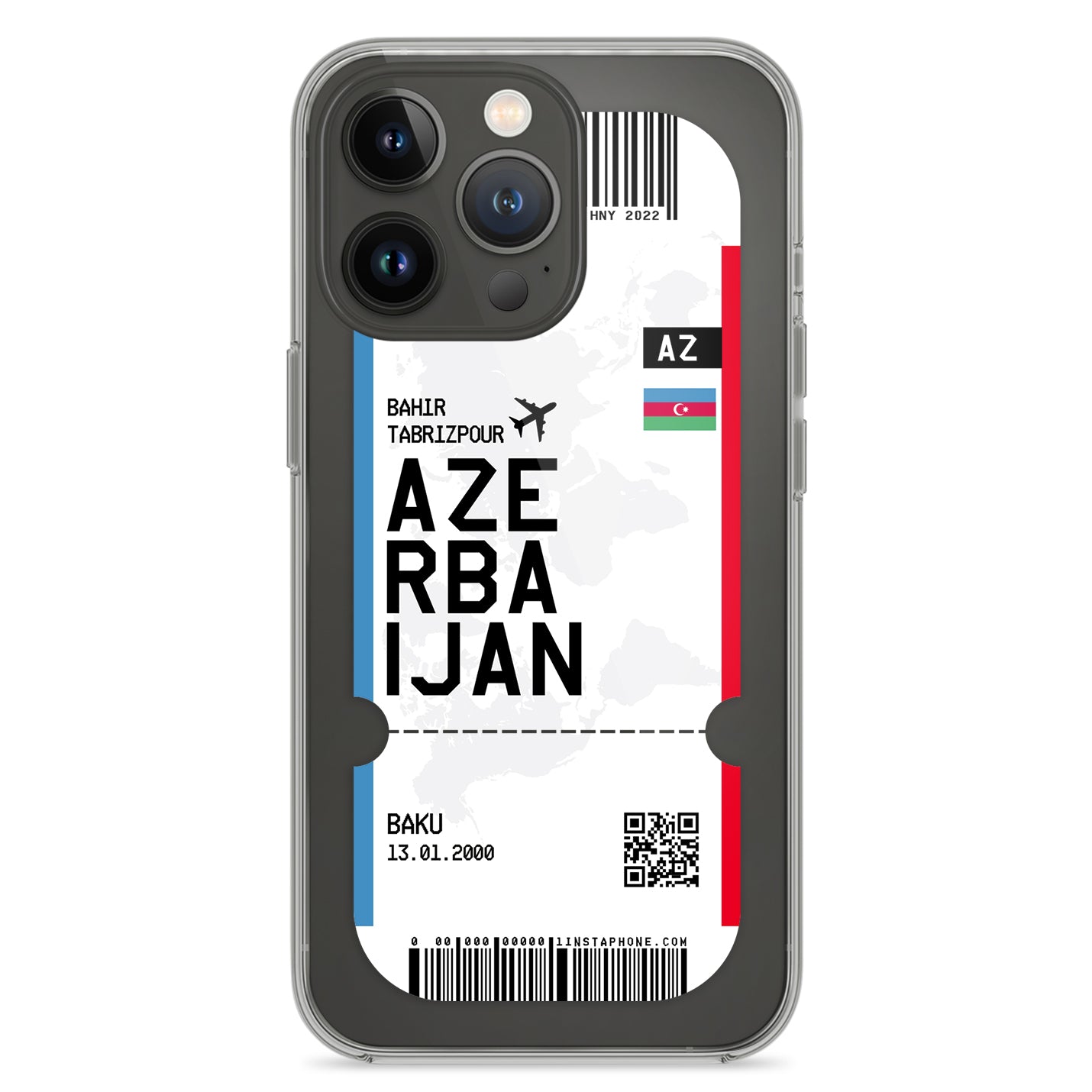Handyhülle im Ticket Design - Aserbaidschan - 1instaphone