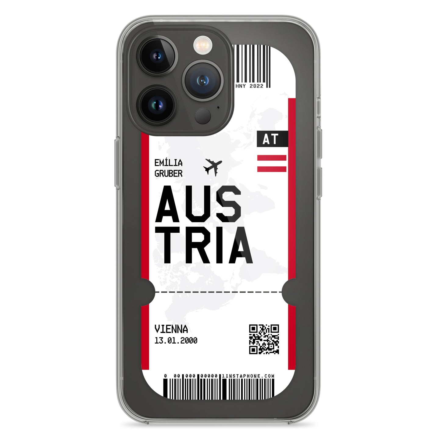 Handyhülle im Ticket Design - Österreich - 1instaphone
