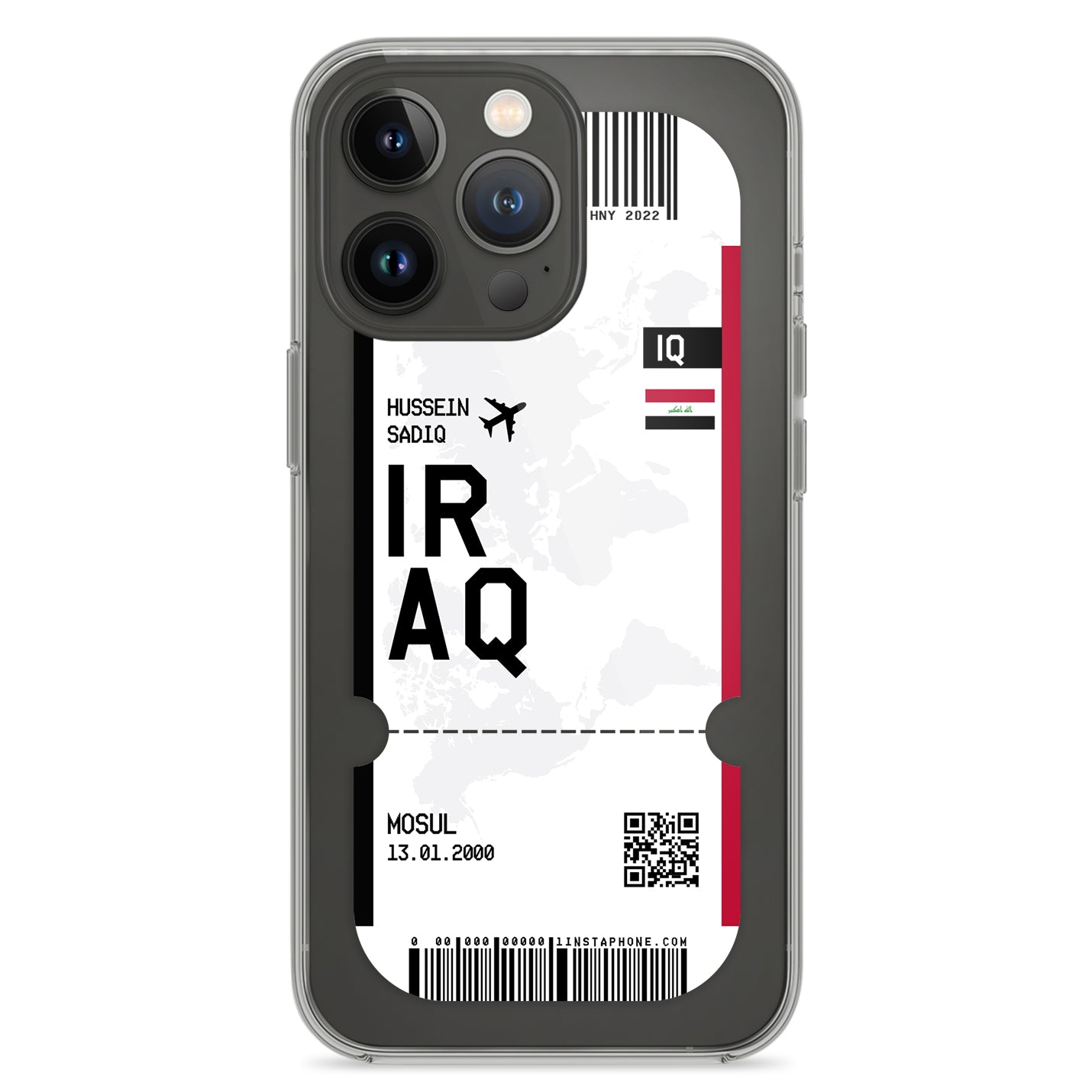 Handyhülle im Ticket Design - Irak - 1instaphone