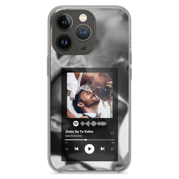 Étui pour téléphone portable design Spotify transparent