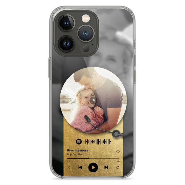 Phone case transparent Spotify design