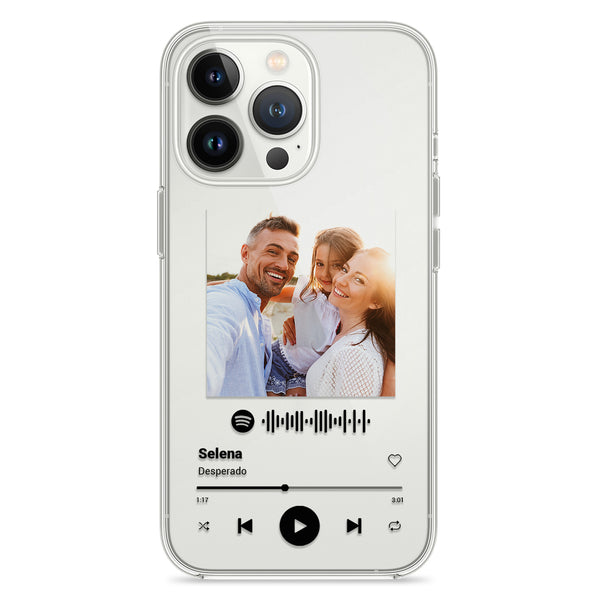 Phone case transparent Spotify design