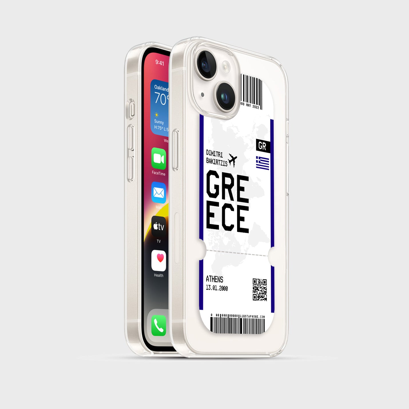 Handyhülle im Ticket Design - Griechenland - 1instaphone