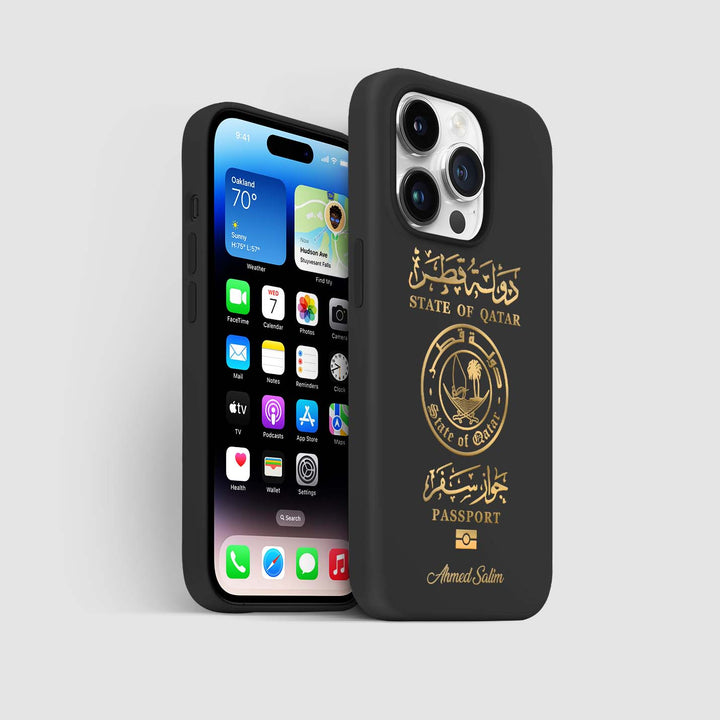 Handyhüllen mit Reisepass - Katar - 1instaphone