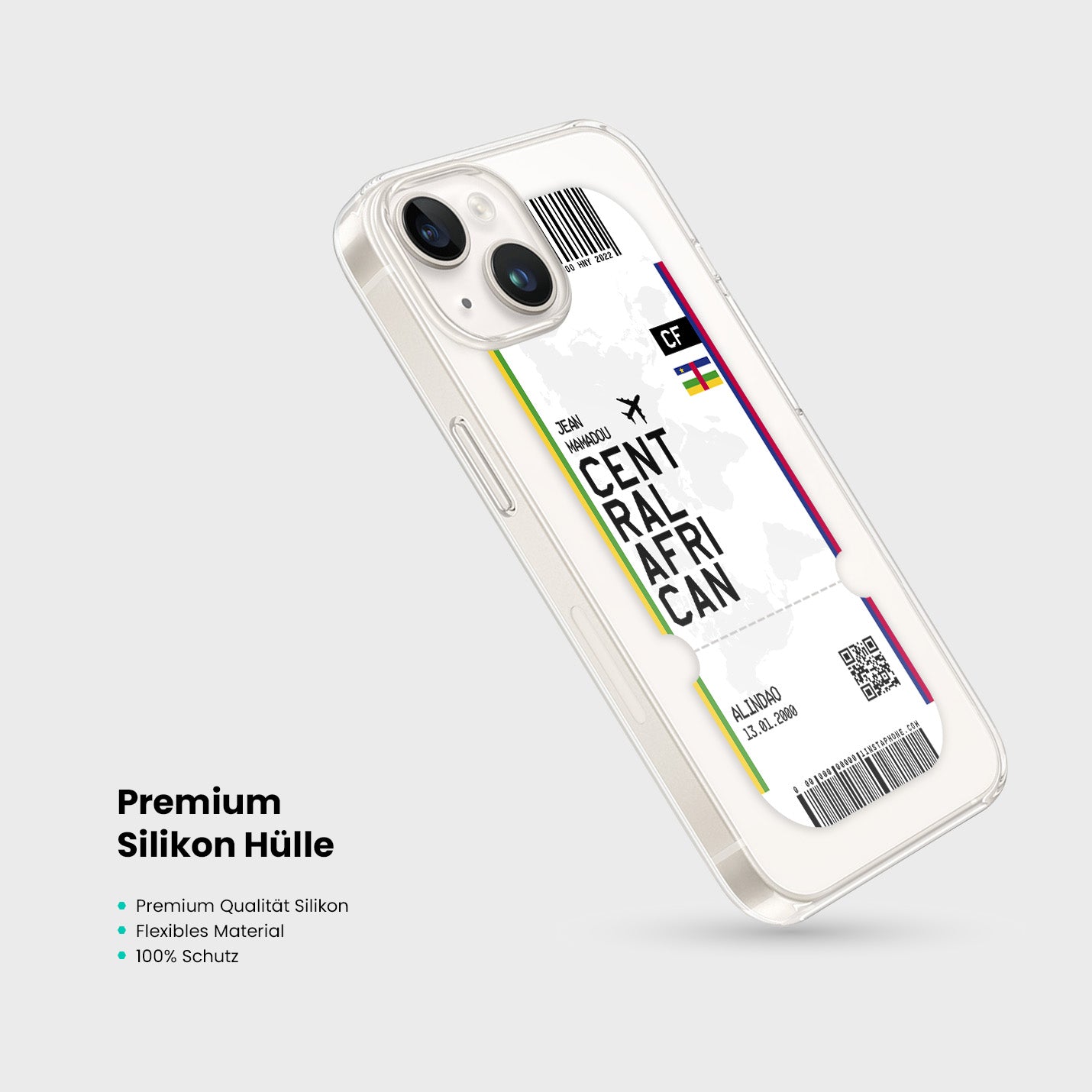 Handyhülle im Ticket Design - Afrika - 1instaphone
