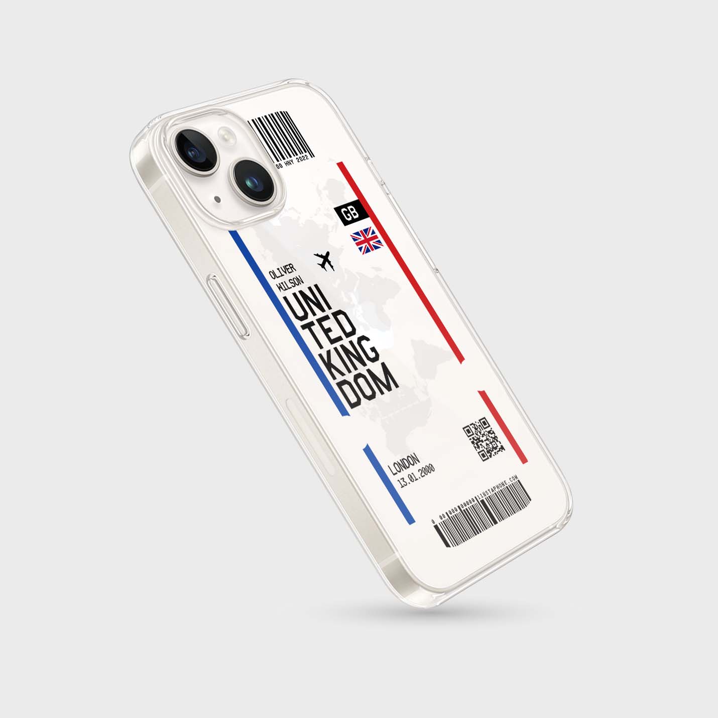 Handyhülle im Ticket Design - United Kingdom - 1instaphone