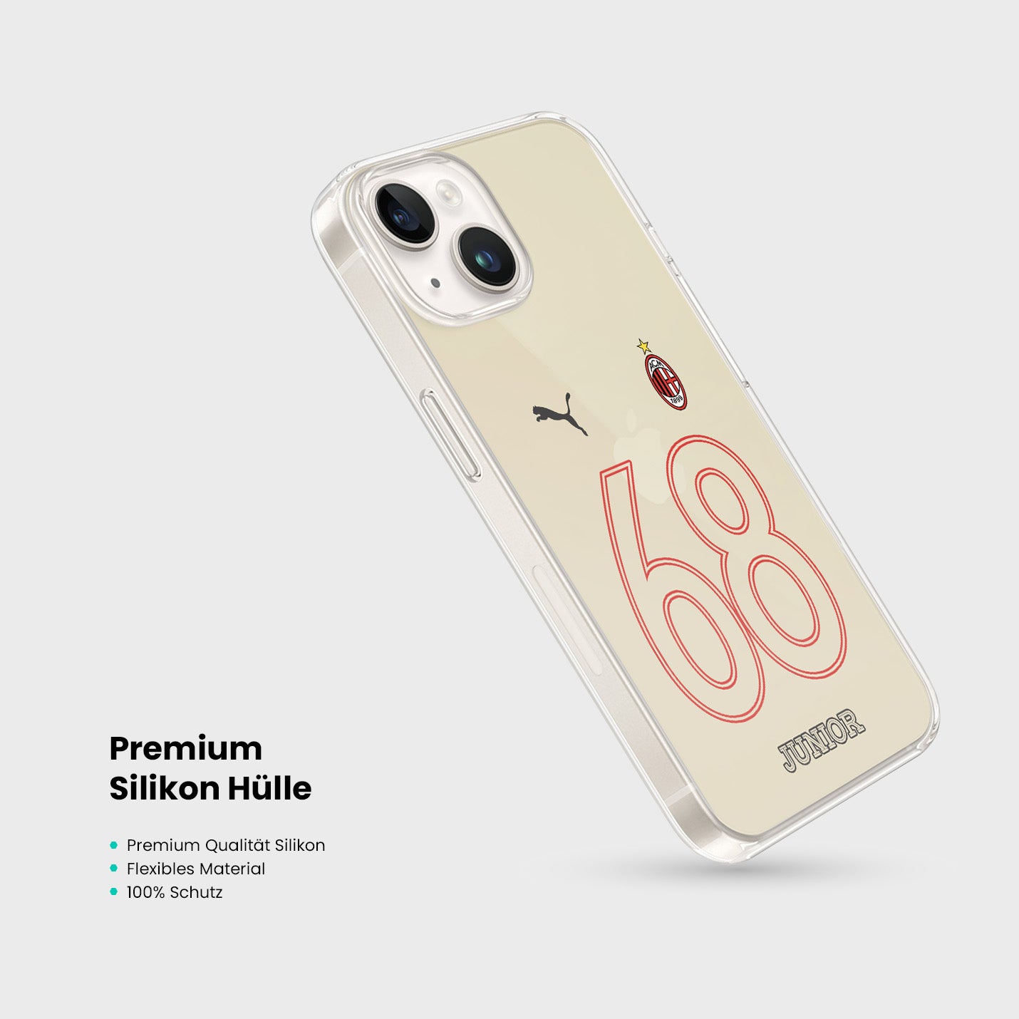 Personalisierte AC Milan Handyhülle - 1instaphone
