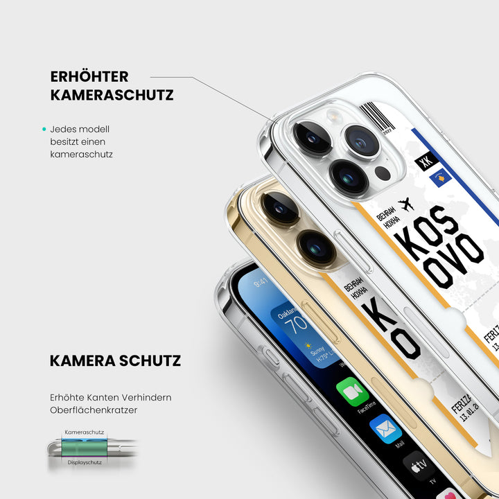 Handyhülle im Ticket Design - Kosovo - 1instaphone