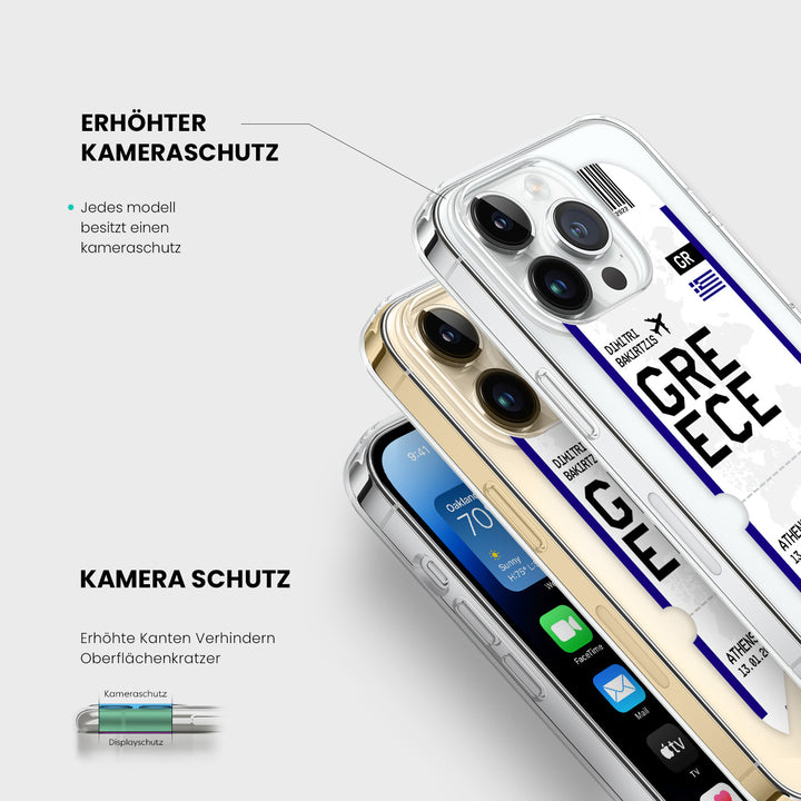Handyhülle im Ticket Design - Griechenland - 1instaphone