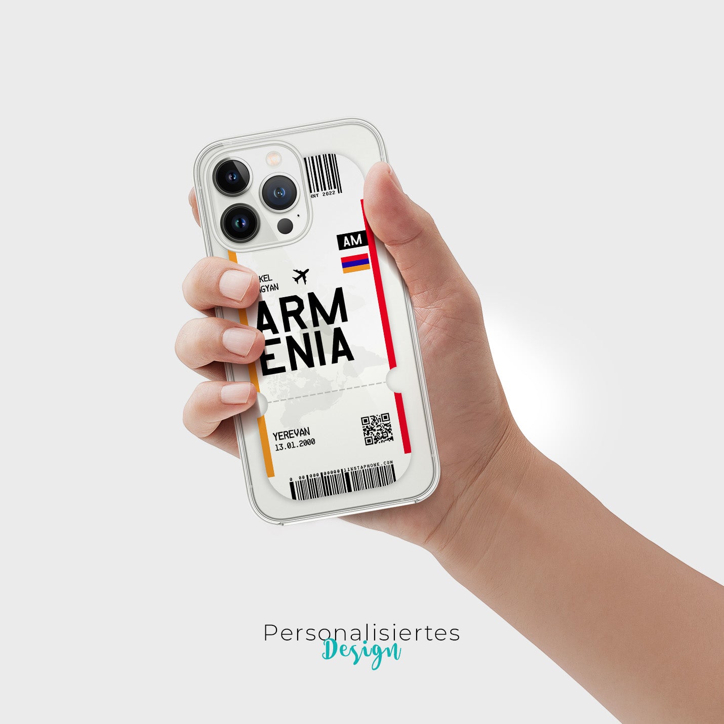 Handyhülle im Ticket Design - Armenien - 1instaphone