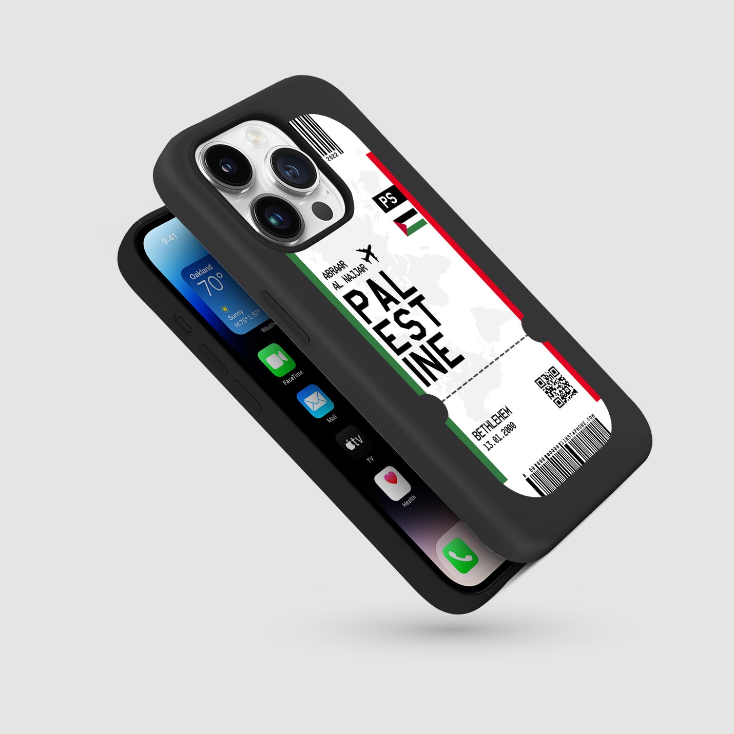 Handyhülle im Ticket Design - Palästina - 1instaphone