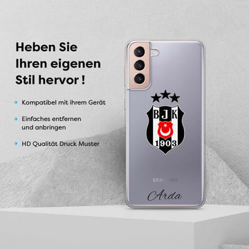 Beşiktaş mobiele telefoonhoesje met naam