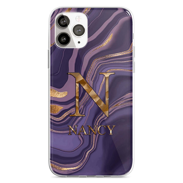 Dream Pattern personalized phone case Purple Marble