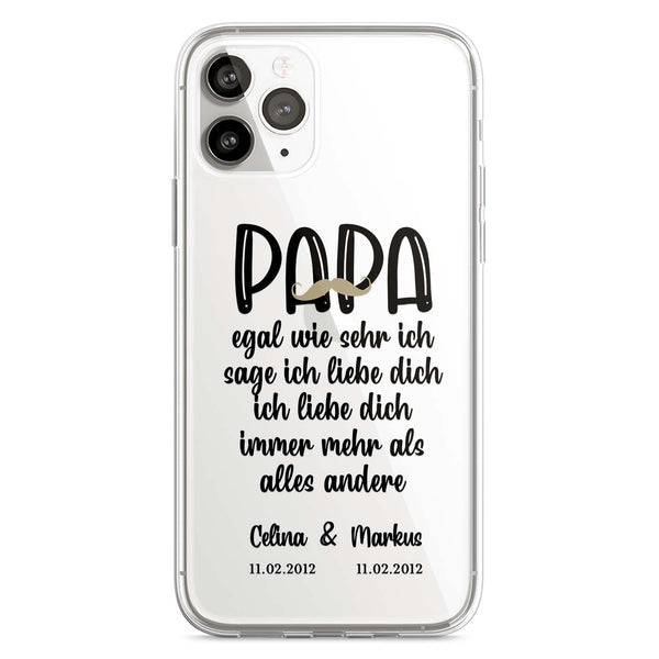 Handyhülle PAPA - Name - Text